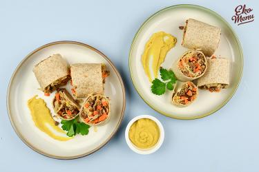 Wraps met knapperige groenten